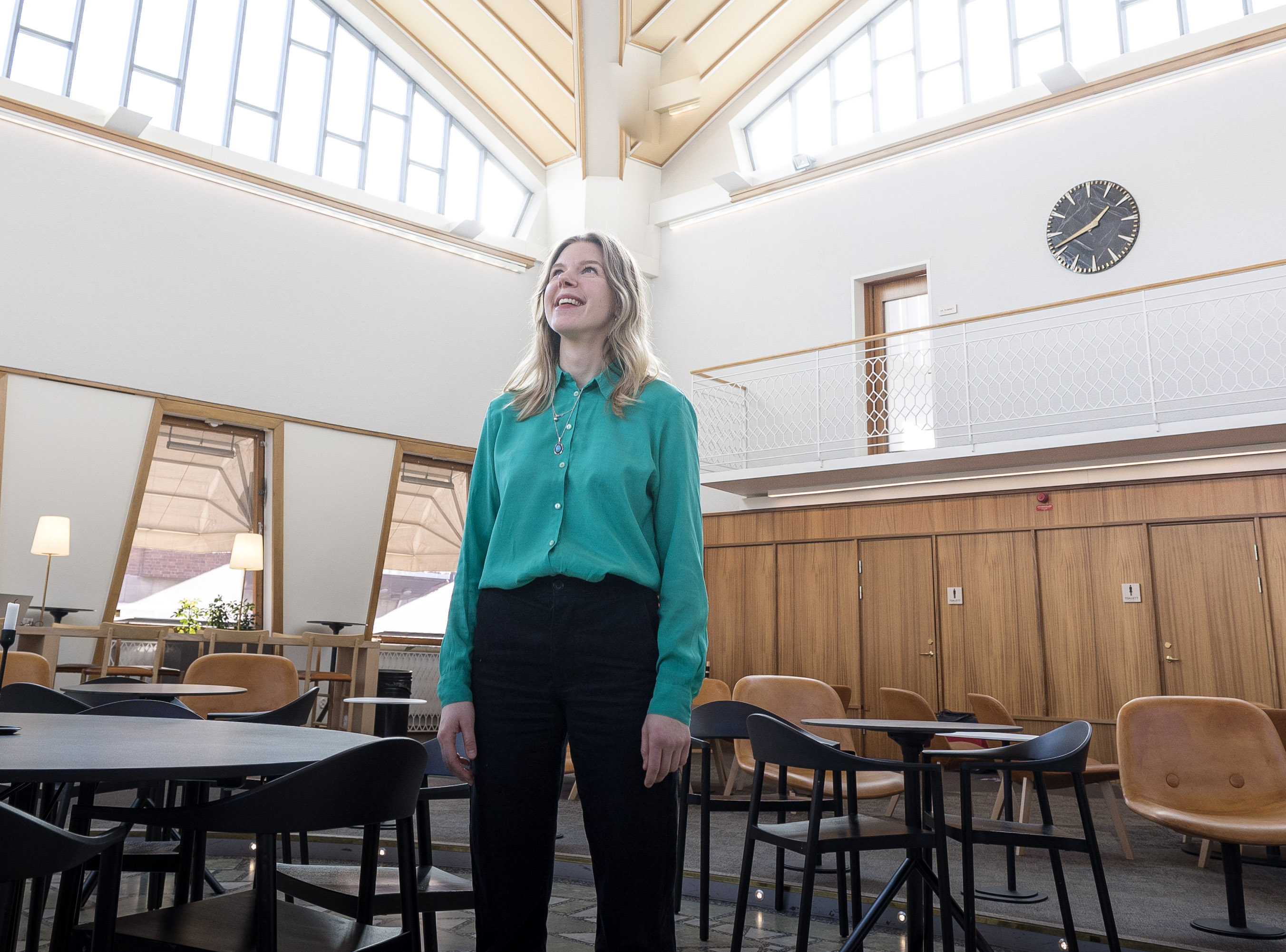 Helbild på Jenny inne i Vetenskapens hus i Luleå