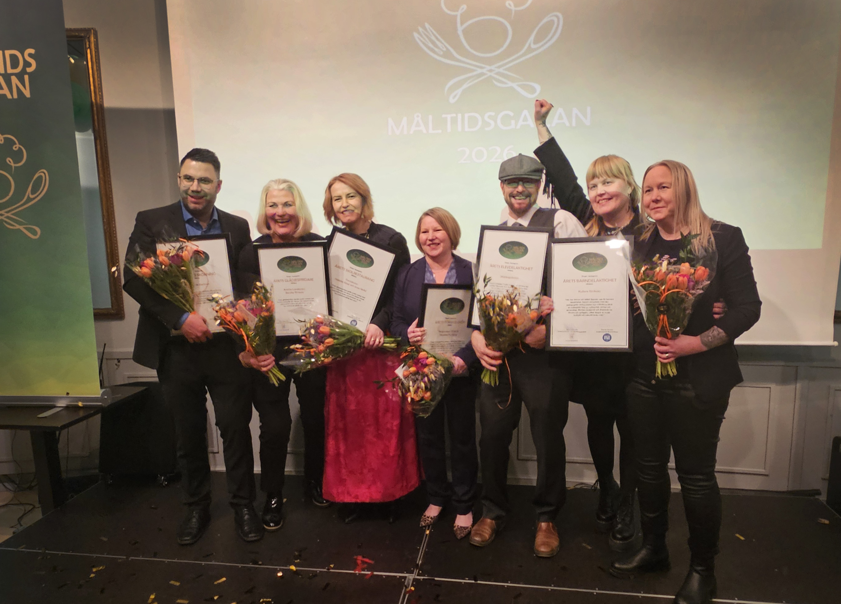 Vinnare av priser på Måltidsgalan 2026