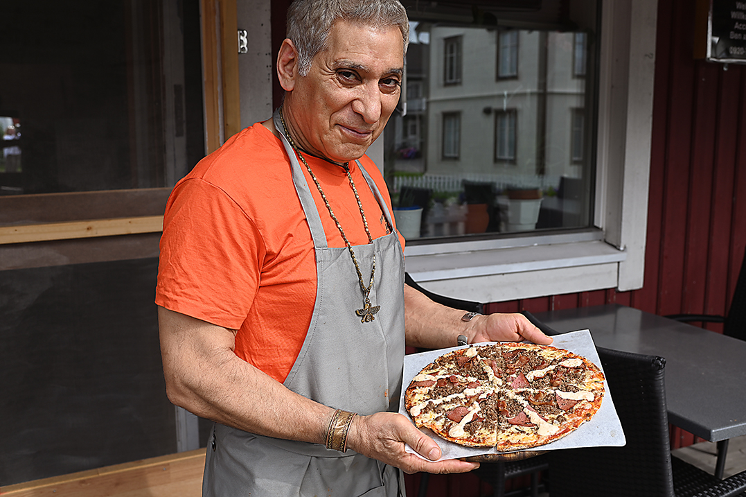 Här bakas pizzor som fått stammisarnas namn.
