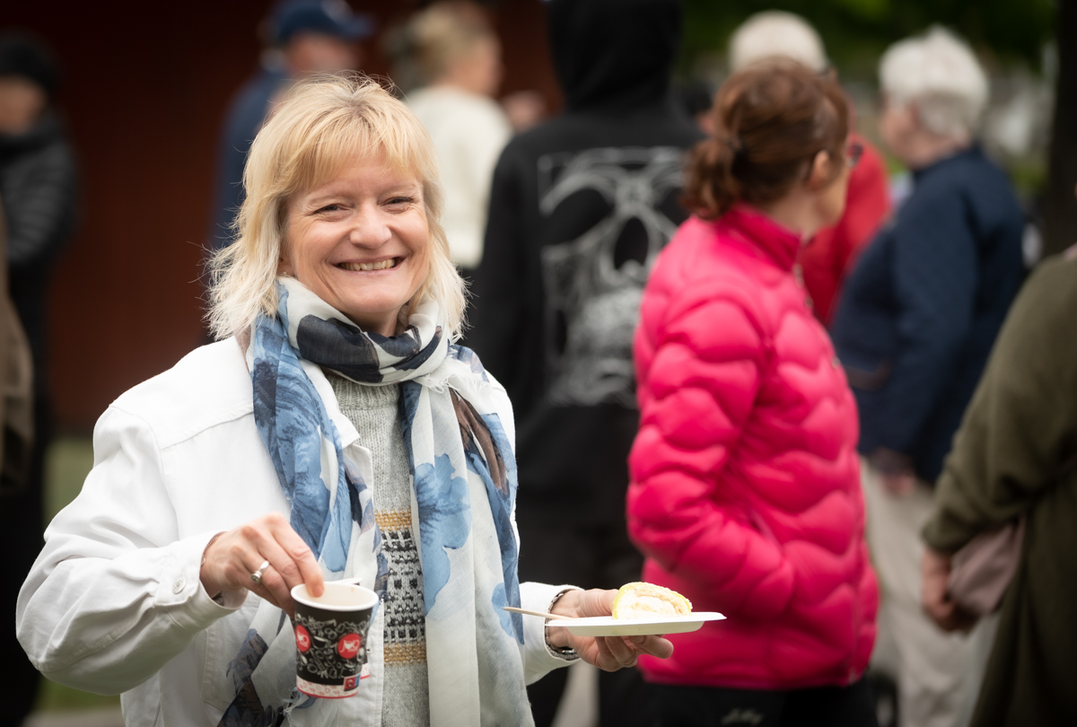 Tårtkalas i Stadsparken