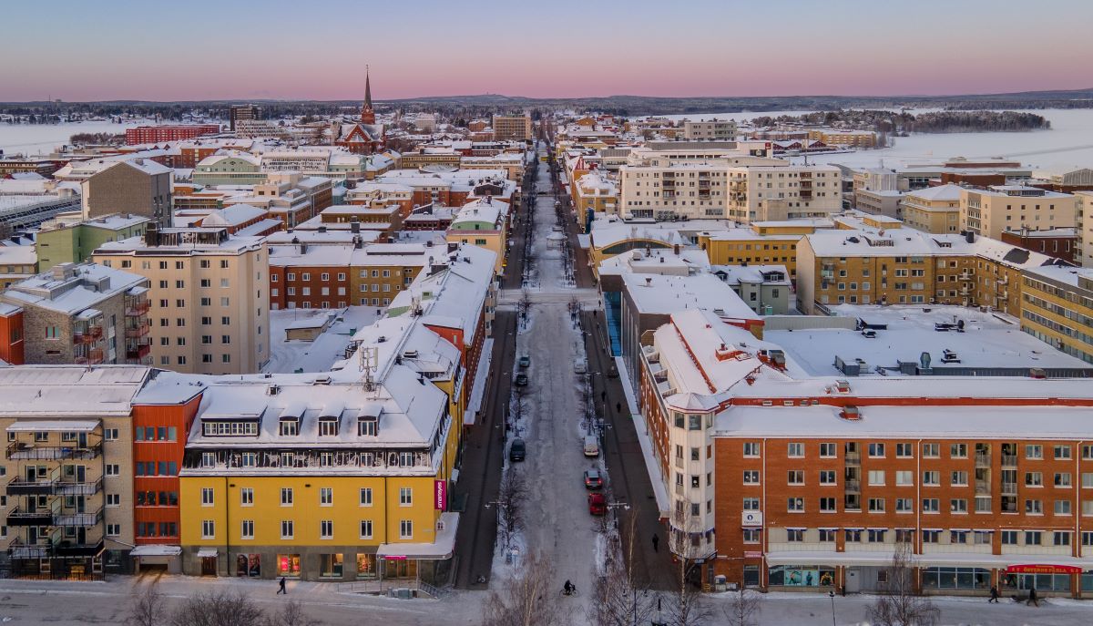 Vy över Luleå stad.