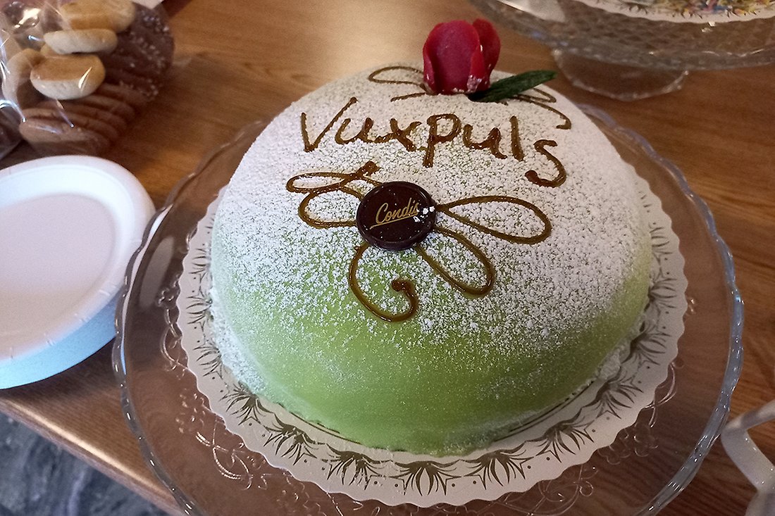 Grön princesstårta.