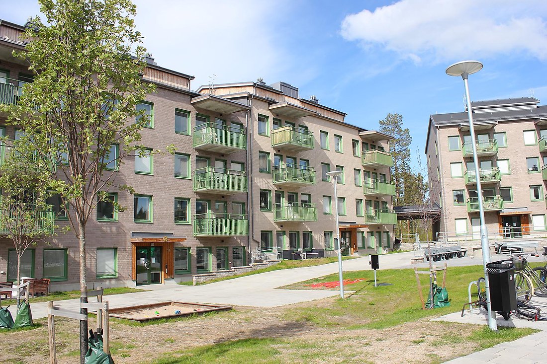 Ett av kvarteren i norra delen av Kronandalen.