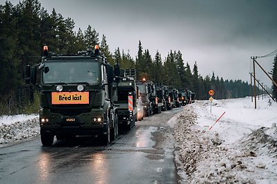 Militära transporter i norra Sverige