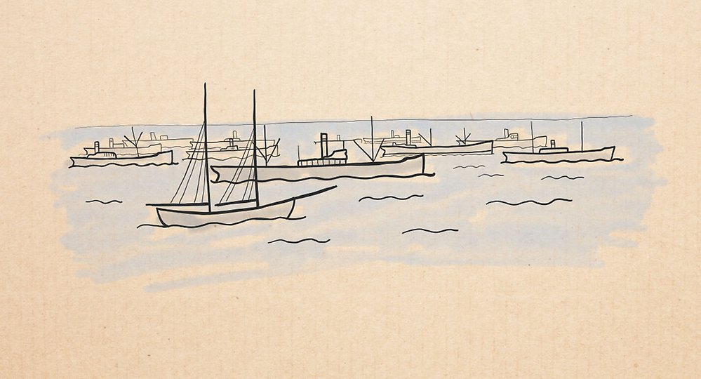 illustration malmbåtsflottan