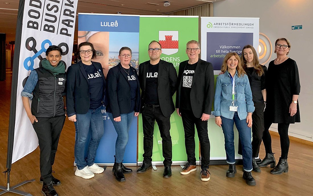 Mässans arrangörer från Bodens kommun, Boden Business Park, Luleå kommun och Arbetsförmedlingen.