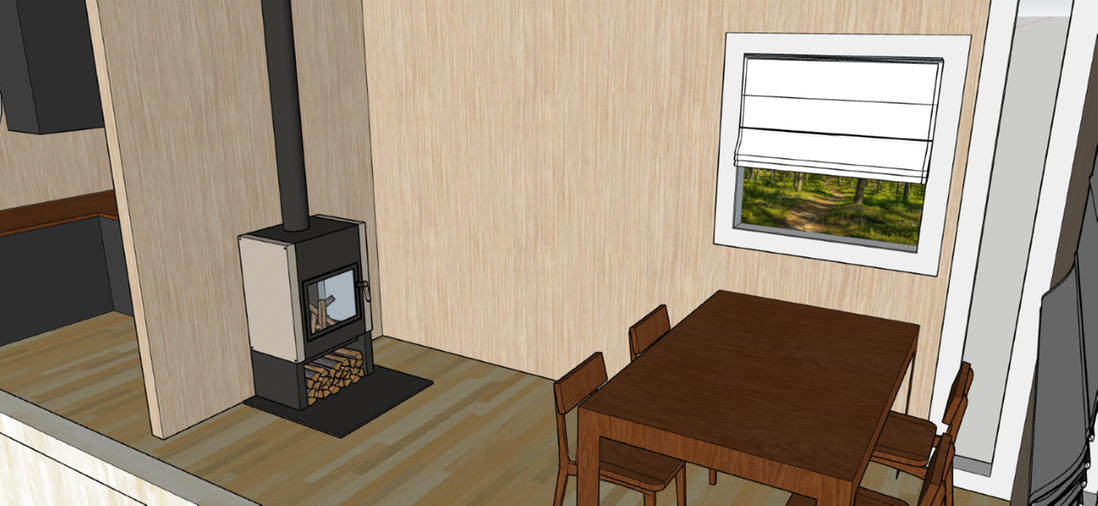 Ytterligare en skissbild från Labbens interiör.