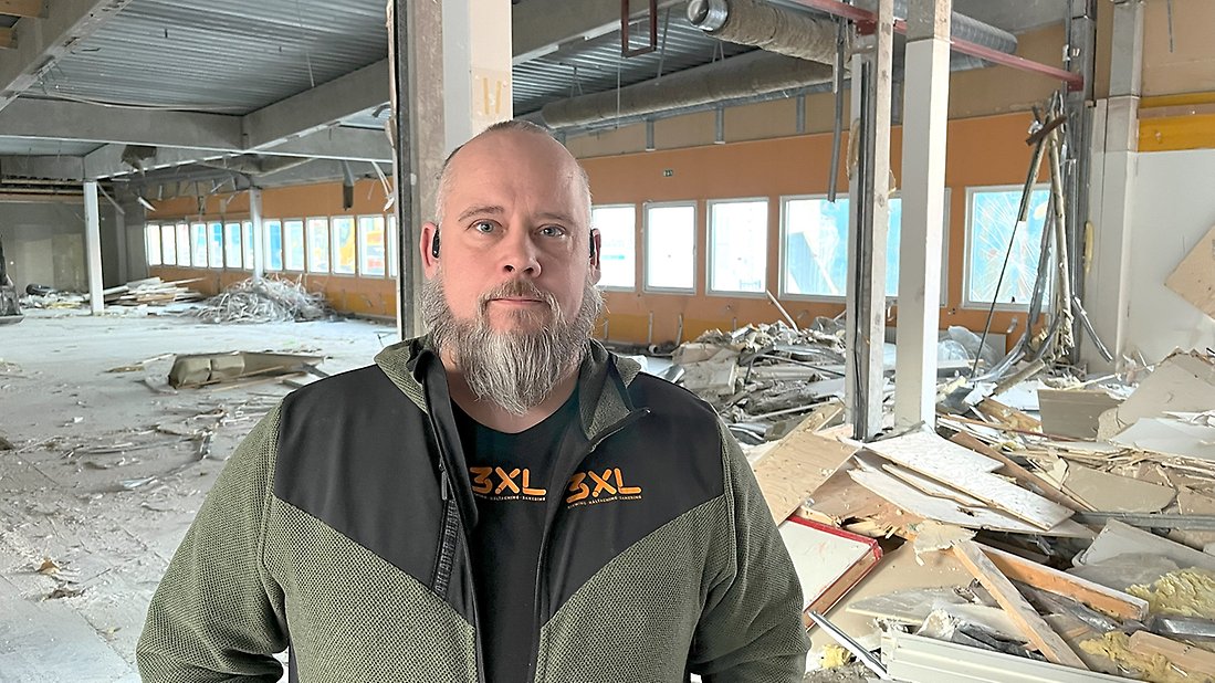 Bild på Daniel Lundström från 3XL Concrete Demolition.
